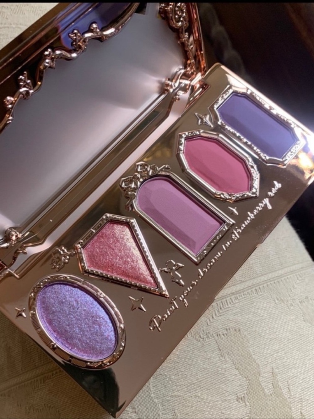 Flower Knows Strawberry Rococo Eyeshadow Palette in Star Moon BNIB